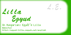 lilla egyud business card
